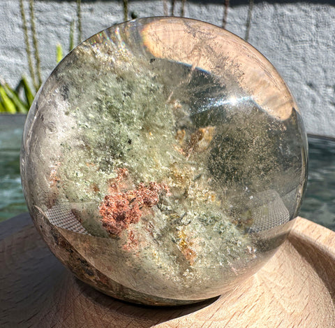 Pure Natural Garden Four Seasons Phantom Crystal Ball Ornament 40 mm